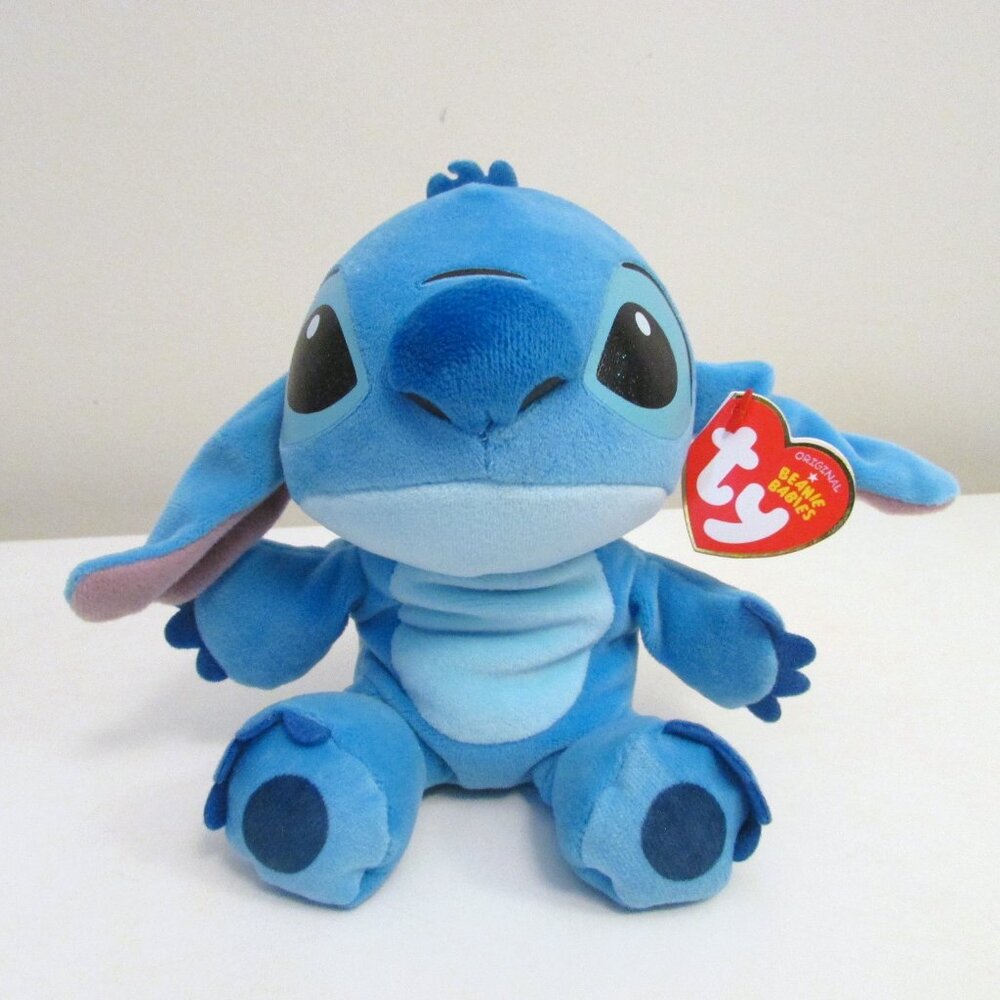 NEW TY Disney Beanie Babies Stitch Plush